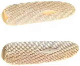 Single Shot Checkered Butt Plate - Brass