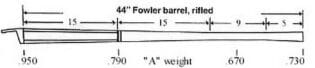 Fowler - Rifled - .40 Cal - A Wt