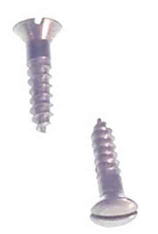 Wood Screw - Flat Head - #4 - 1/2in