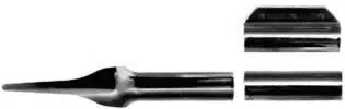 Round Full Stock Thimble Set - Cut Tang - Plain - 3/8in - Iron