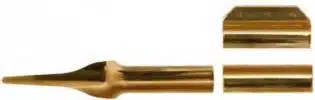 Round Full Stock Thimble Set - Cut Tang - Plain - 3/8in - Brass