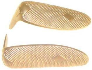English Checkered Butt Plate - Brass