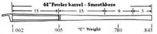 Fowler - Smoothbore - Octagon to Round - 20 Ga