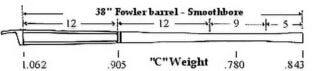 Fowler - Smoothbore - Octagon to Round - 20 Ga