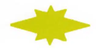 Inlay - Star - #1 - Brass