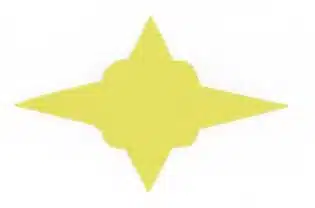 Inlay - Star - #2 - Brass