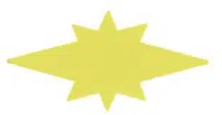 Inlay - Star - #3 - Brass