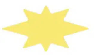 Inlay - Star - #4 -  Brass