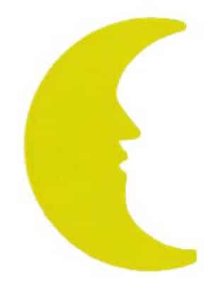Inlay - Moon - Brass