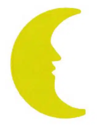 Inlay - Moon - Brass