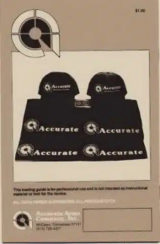 Used - Loading Booklet For Accurate Smokeless Powders - 2nd Edition