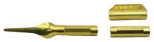 Octagon Full Stock Thimble Set - Cut Tang - Deluxe - 5/16in - Brass