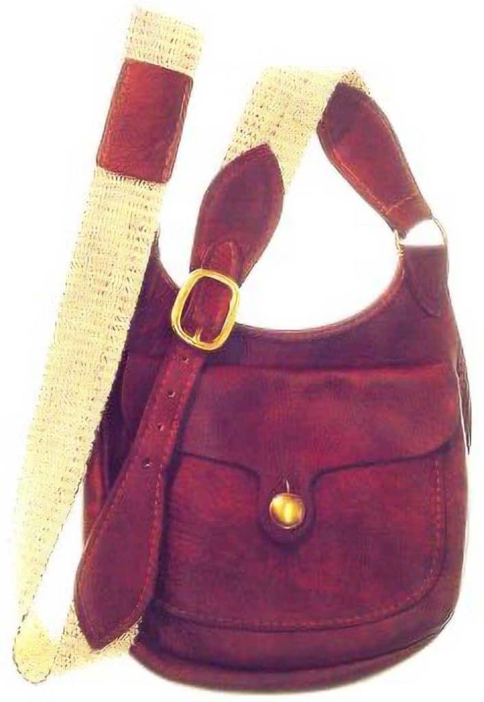 FLAP BAG 18 IN WHEAT TAN PATENT CALFSKIN