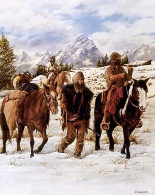Winter Trek - 16in x 20in